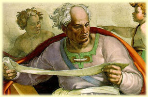 Profetul Joel or Ioel (Michelangelo - Capela Sixtina)